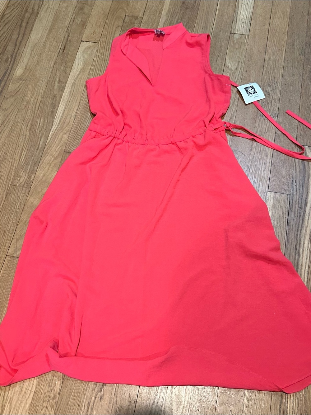 Anne Klein Coral Sleeveless Midi Dress